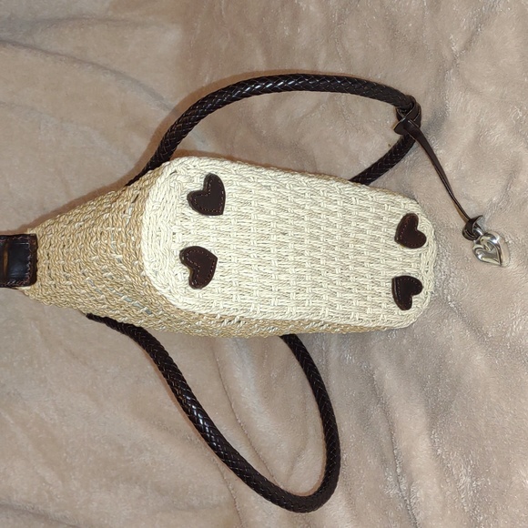 💜VINTAGE💜 BRIGHTON Woven Jute Handbag - Picture 7 of 15
